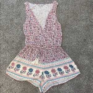 American eagle floral romper